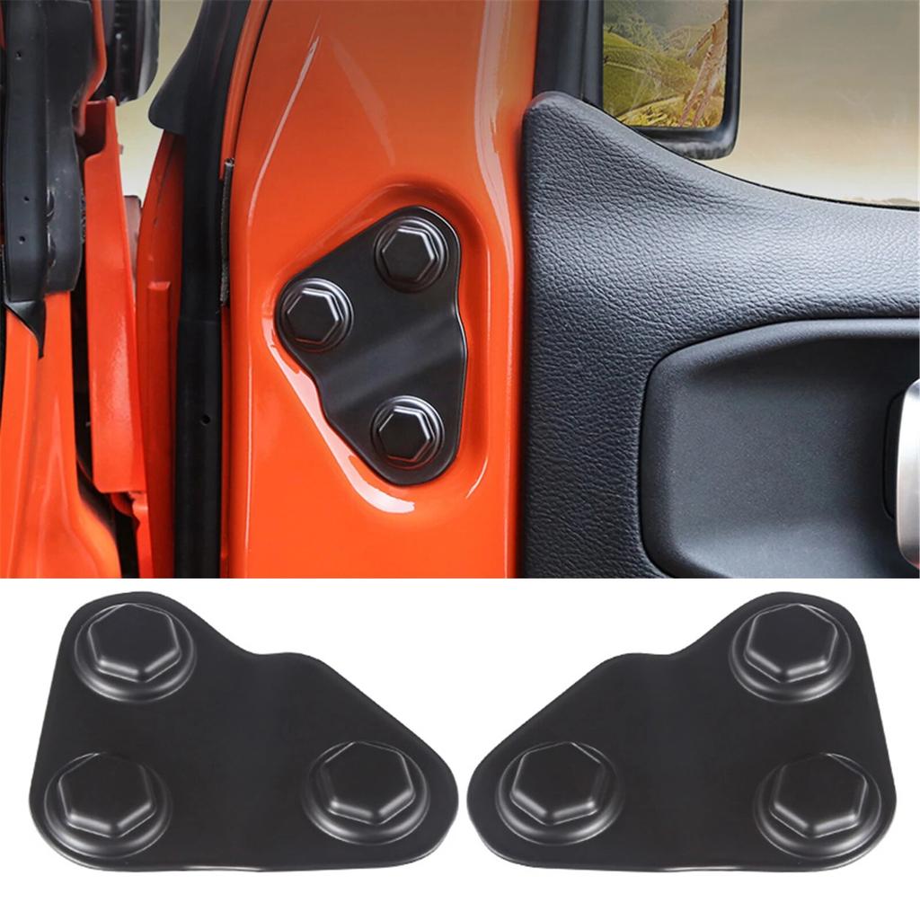 8Pcs ABS Car Door Screw Protection Cover Trim Sticker for Jeep Wrangler JL JT 2018    2022 2023 Styling Accessories