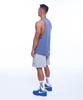 BORN TO WIN Silver B Logo New Fit Sleeveless [Dead Blue]