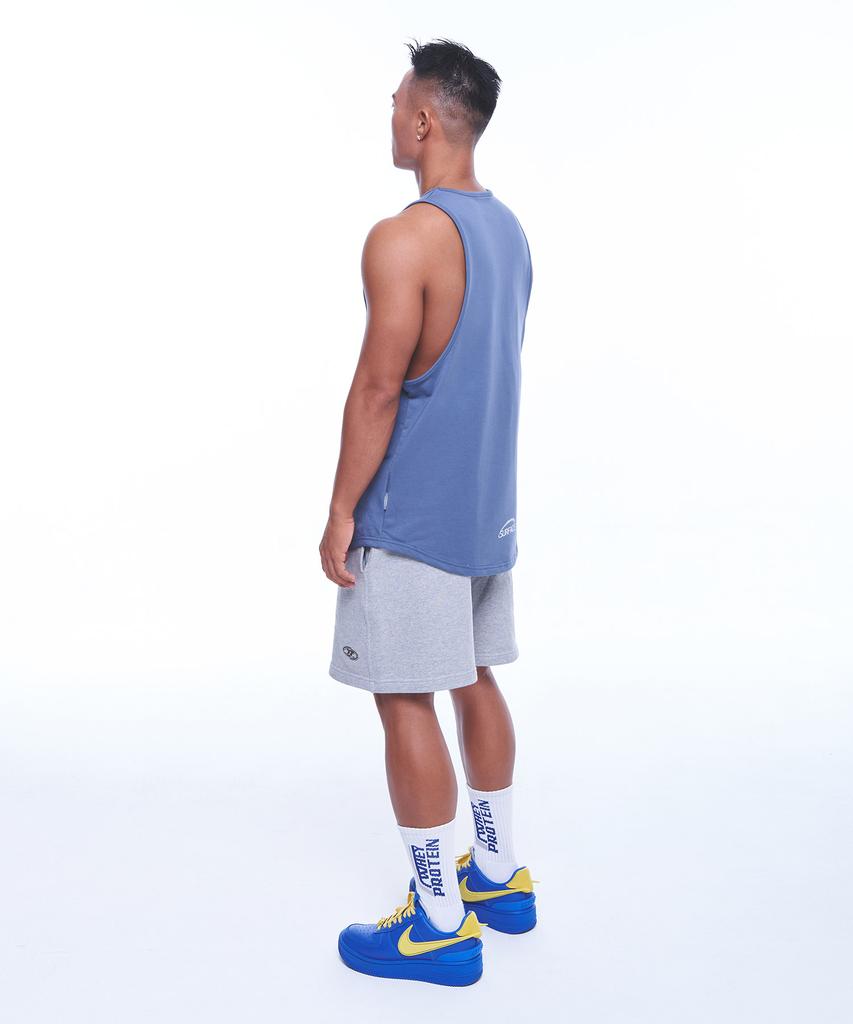BORN TO WIN Silver B Logo New Fit Sleeveless [Dead Blue]