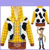 Woody Reißverschluss-Hoodie Sweatshirt Weiches Auffälliges Toy Story Kostüm Für Kinder