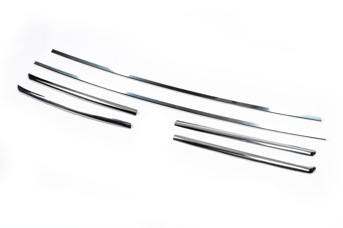 

Overlays for a radiator grille 2006-2014 (6 pcs, stainless steel) for Fiat Ducato