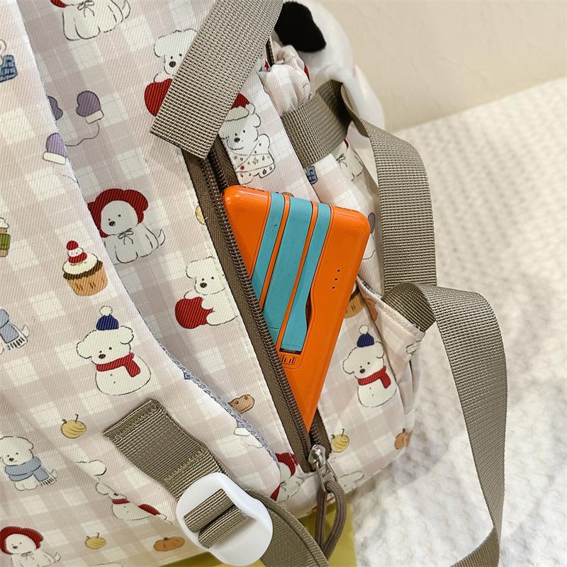 Large Capacity Backpack Cartoon Print Student Schoolbag