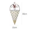1Pcs Hanger Flower Basket Metal Plant Hang Baskets Home Garden Wall Decoration Natural Rattan Wall Planter Hanging Flower Pot