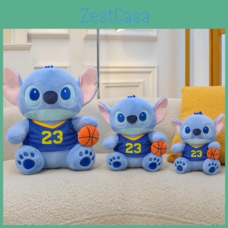 Plush Stitch Bear With Basketball Design For Kids Room Decor And Collectible Gift