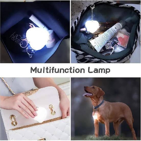 Smart Touch Heart Pattern Glow Light Portable Handbag Light LED Automatic Creative Gift Purse Accessories