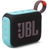 JBL GO4 Bluetooth Speaker with USB-C Charging, IP67 Dustproof & Waterproof, App Compatible, Passive Radiator, Portable, Funky Black (JBLGO4BLKO)