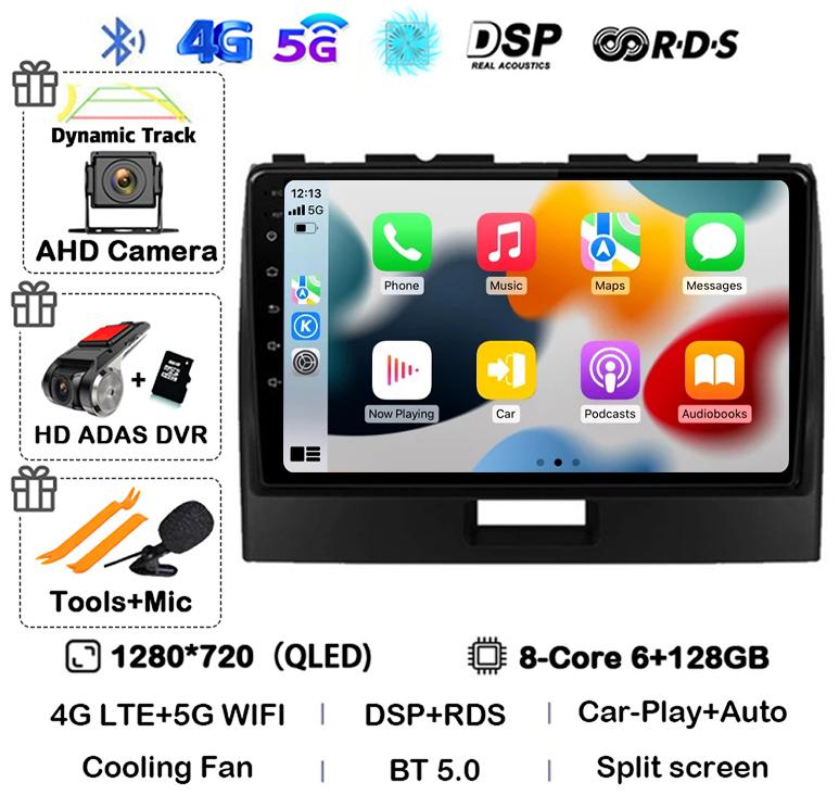 Android 14 Carplay For Suzuki Wagon R 2010 2011 2012 2013 2014 2015 2016 2017 2018 Car Radio Multimedia Video Player GPS Stereo