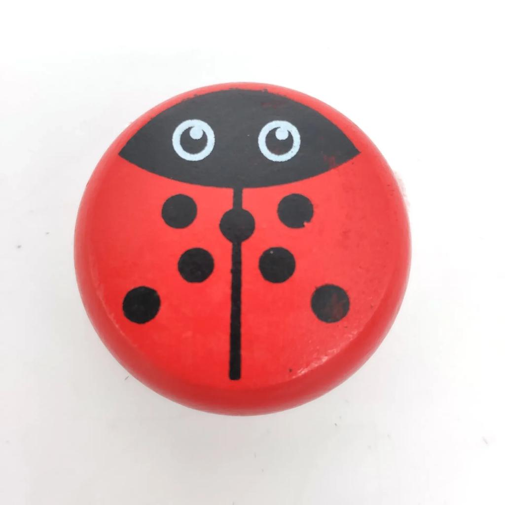Children Yoyo Ball Cute Animal Prints Wooden Yoyo Toys Ladybug Toys Kids Yo-Yo Creative Toys for Children 5cm Wooden Yo Yo Ball
