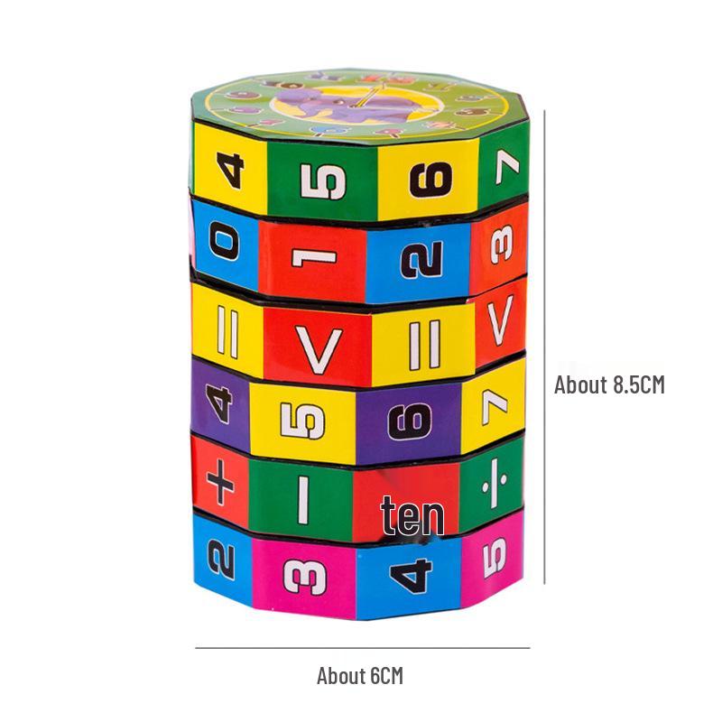 Çocuklar için Aritmetik Sihirli Küp: Erken Eğitim Ödülleri İçin Toplama, Çıkarma, Çarpma, Bölme Yapboz Oyuncak