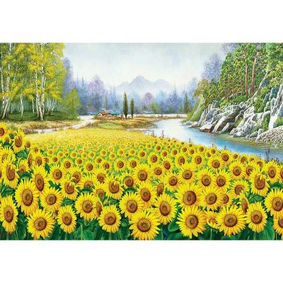 Puzzle Slunečnicové pole PL1409, oblíbené korejské puzzle
