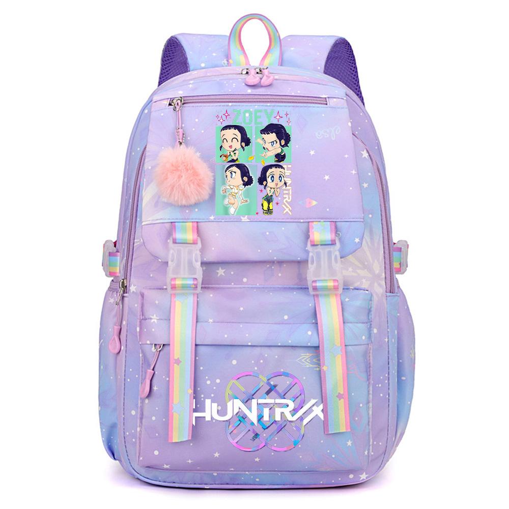 Anime K-Pop Demon Hunters Printed Large Capacity Waterproof Backpack Teenger Student Girl Boy Schoolbag Bookbag Women Large Capacity Travel Bag Gift