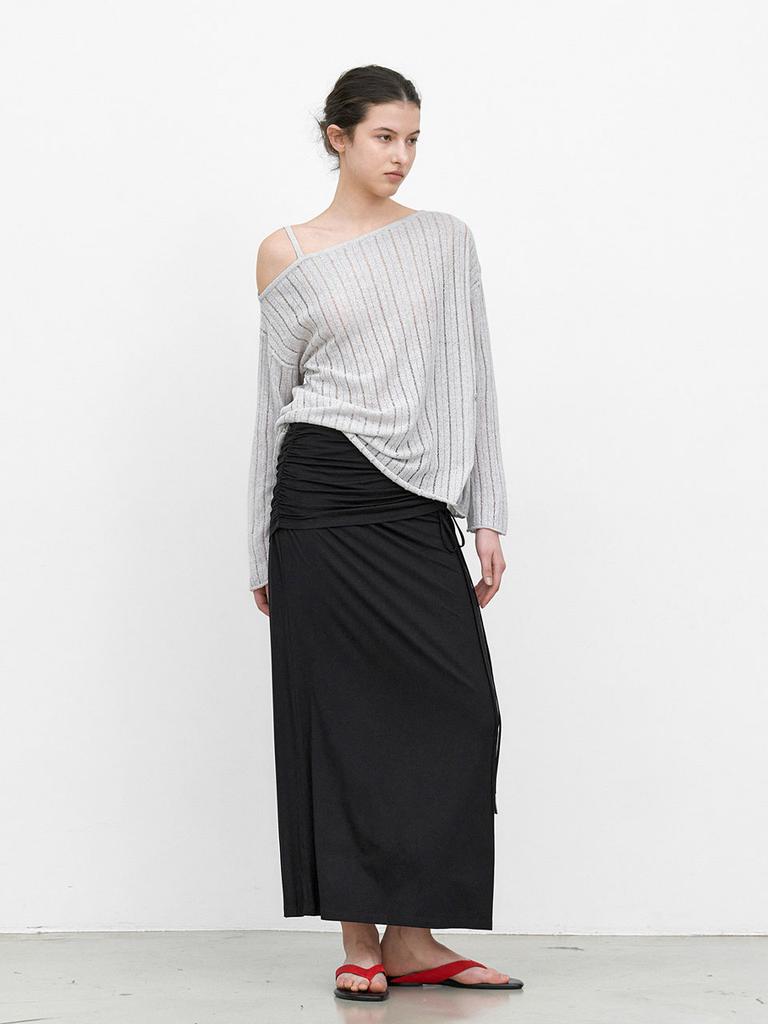 ATELIER NAIN One Shoulder Strap Skasi Knit (T-7238)