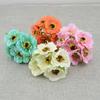 6pcs/lot Cherry Blossom Artificial Flowers Wedding Car Vase for Home Decoration Bride Bouquet Handmade Silk Plants
