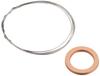 Kijima 105-1201 Motorcycle Parts Wire Lock Drain Bolt, Steel, Screw Diameter 0.4 Inches (10