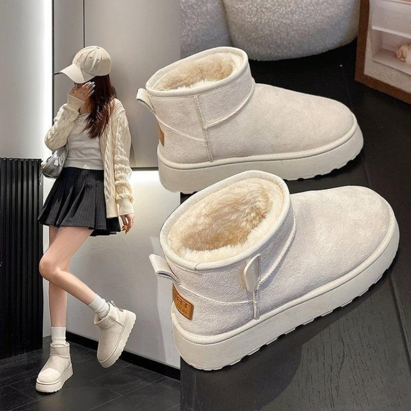 Snow Boots - New Style, High-heeled Shoes, High-top Boots, Padded Cotton Shoes