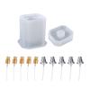 Silicone Resin Casting Mould Tools for Epoxy Resin Making Perfume Bottle DIY Crafts with Distributor Pump for Women Men