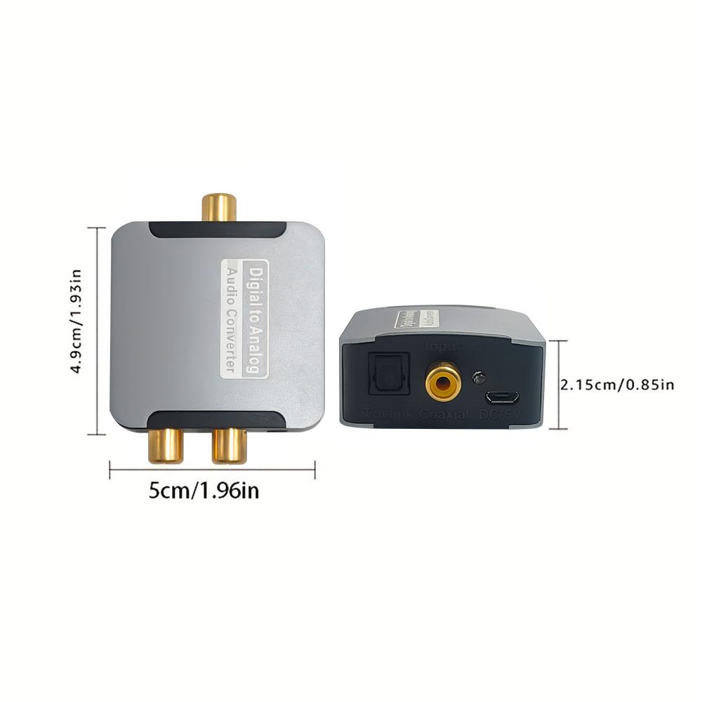 SPDIF Optical To 3.5mm RCA Audio Converter