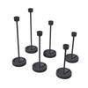 Pack of 6 Black Metal Tall Taper Candle Holders Candlestick for Table Centerpieces Dinner Weddings Party Home Decors