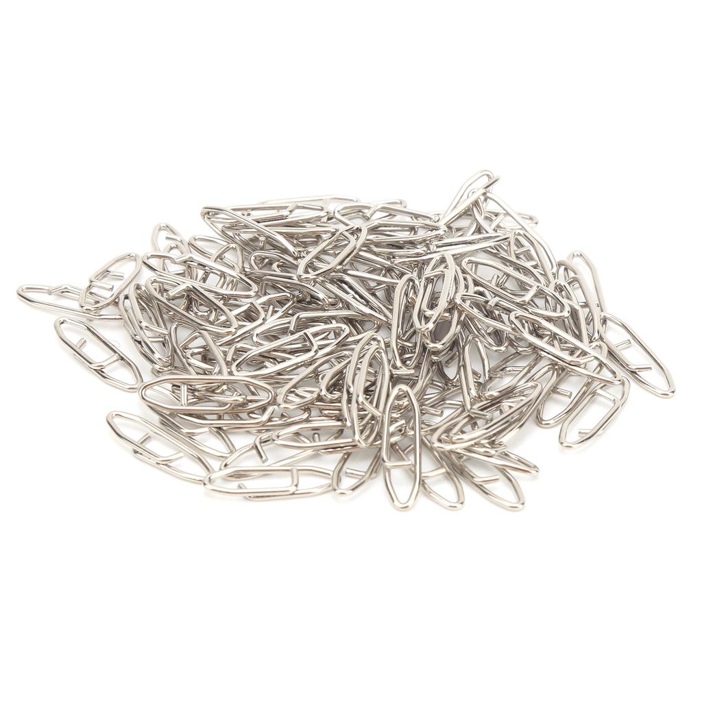 100Pcs Fishing Tackle Power Clips Stainless Steel Fast Change Speed Clips Connector S