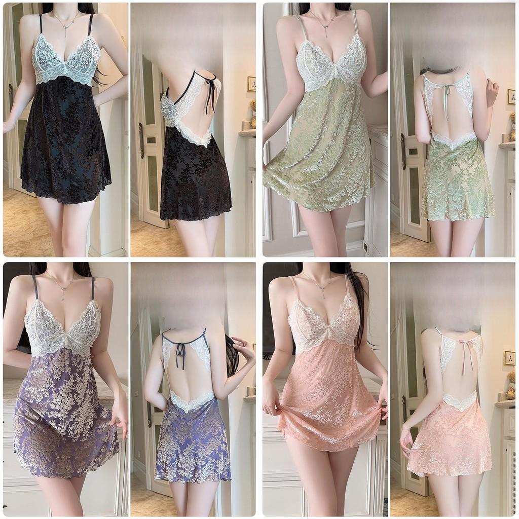 Silk Satin Sleepwear With Short Skirt And Elastic Fit For Home And Hotel Use