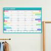 2026 Erasable and Reusable Large-size Vertical Wall-mounted Monthly Plan Calendar Office Family Annual Plan Notepad Color with 4 Wiping Pens and 1 S