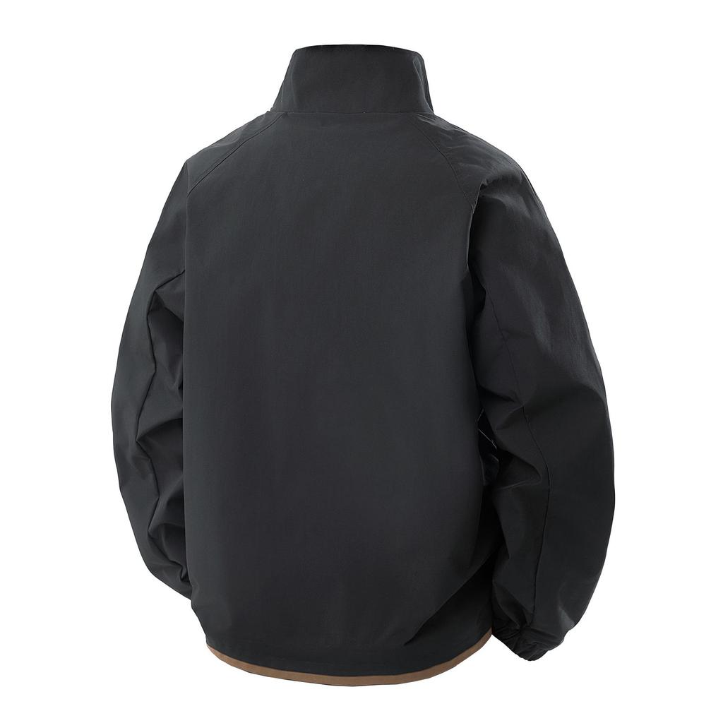 Trendy Men's Stand Collar Plus Size Street Style Jacket - Spring/Autumn Collection