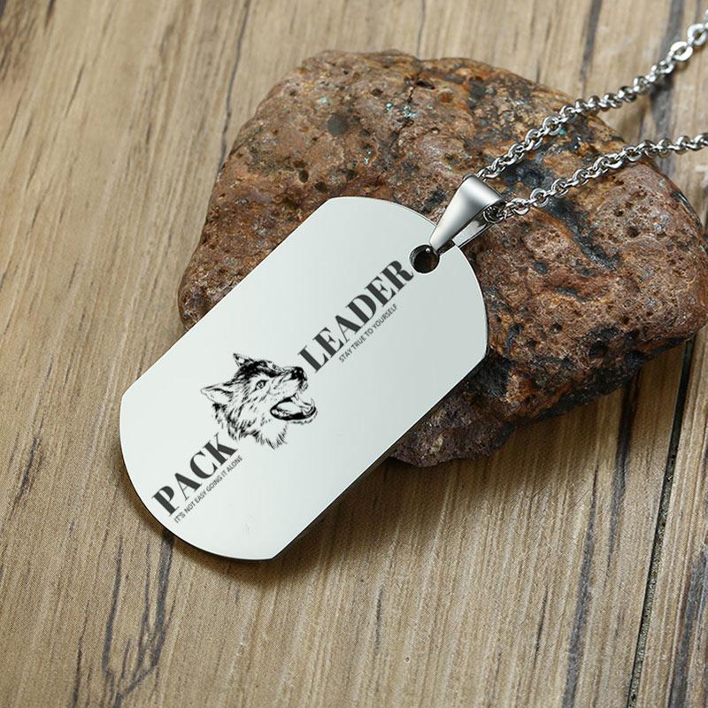 Minimalistische Edelstahl Hundemarke Anhänger Halskette Personalisierbarer Name Papa An Meinen Sohn Personalisiert Familie BFF