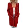 Autumn Winter New Fashion Women's Outer Wear Cardigan Sweater Women's Fashion Long Single Breasted Casual Cardigan Coat