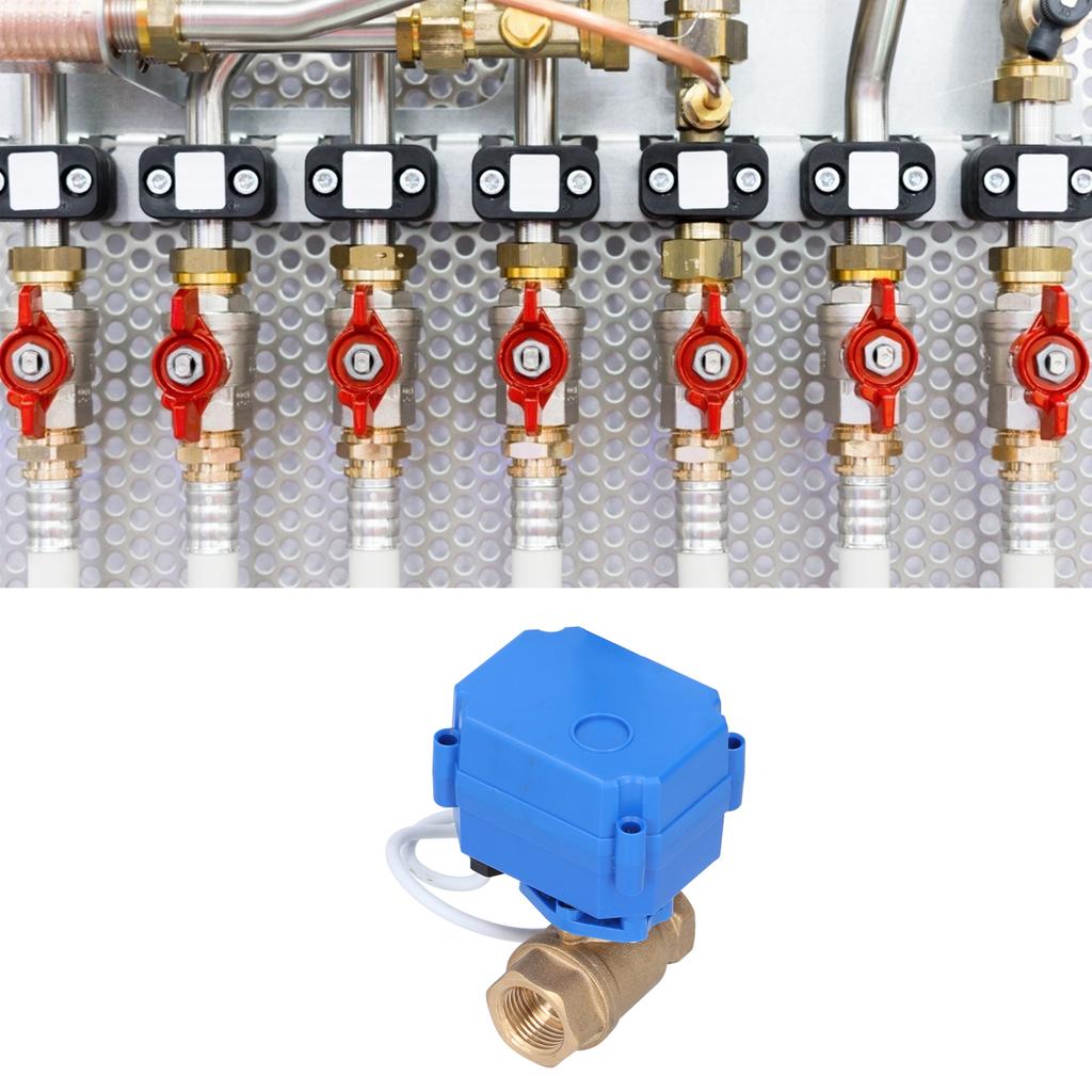 Electric   Valve Brass   3 Wire 2 Control Mode Integrated Hydraulic Equipment  12V