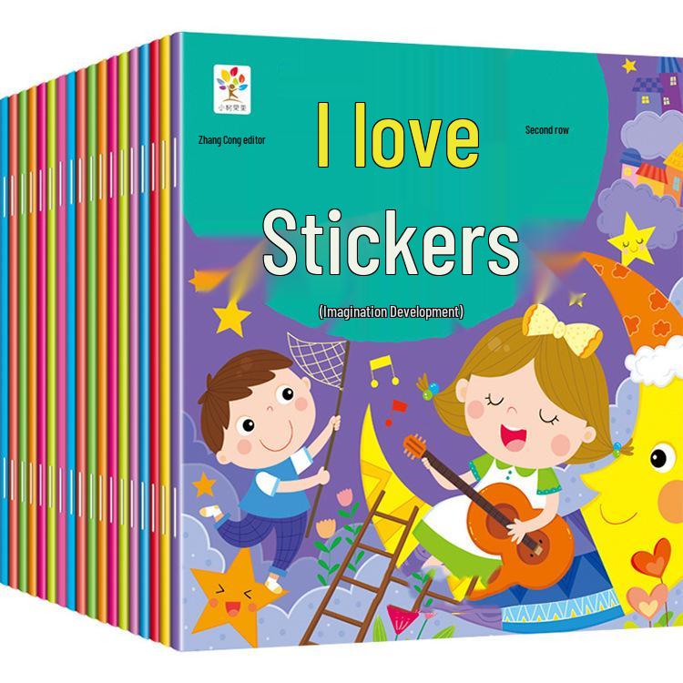 Whole Brain Development Sticker Book for Ages 0-6: Dress-Up & Concentration Training