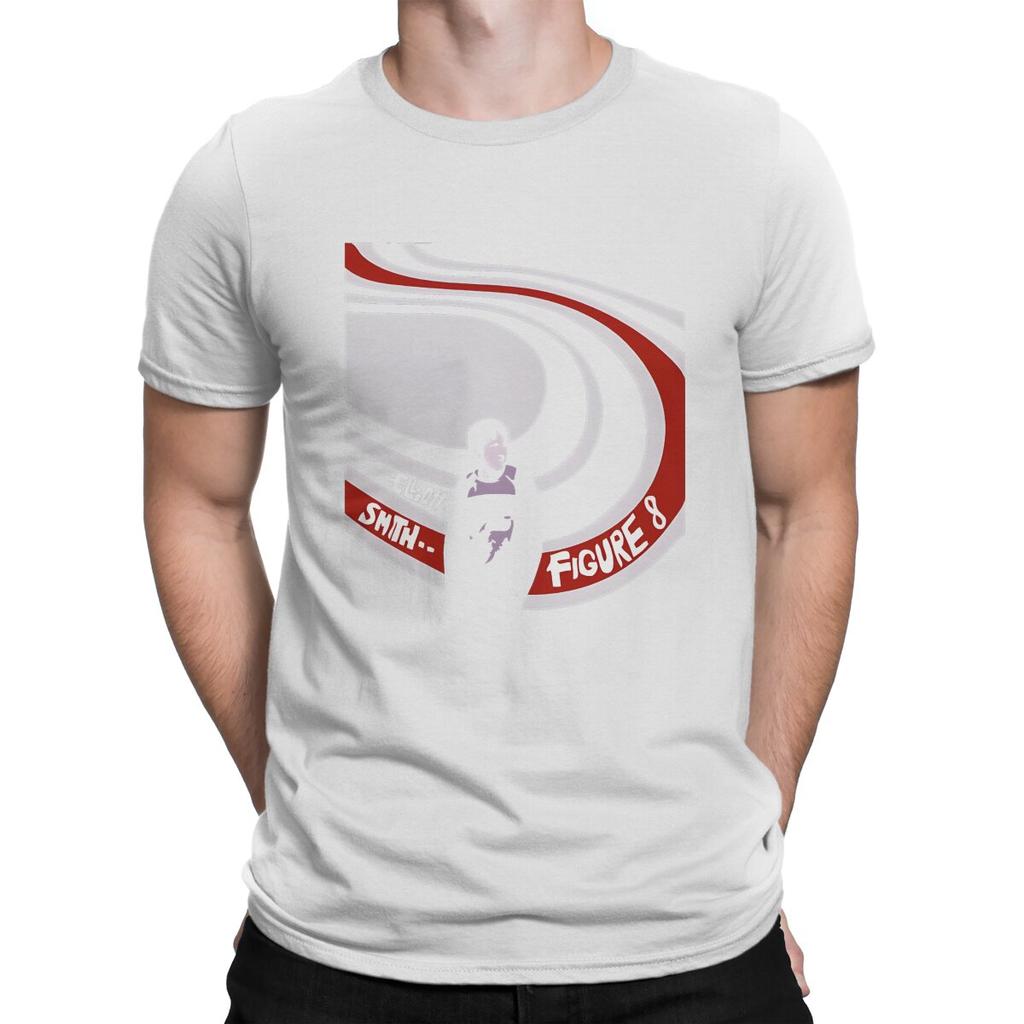 Figure Eight Men T Shirts Elliott Smith Leisure Tee Shirt Short Sleeve Round Collar T-Shirts Cotton 4XL 5XL Clothing