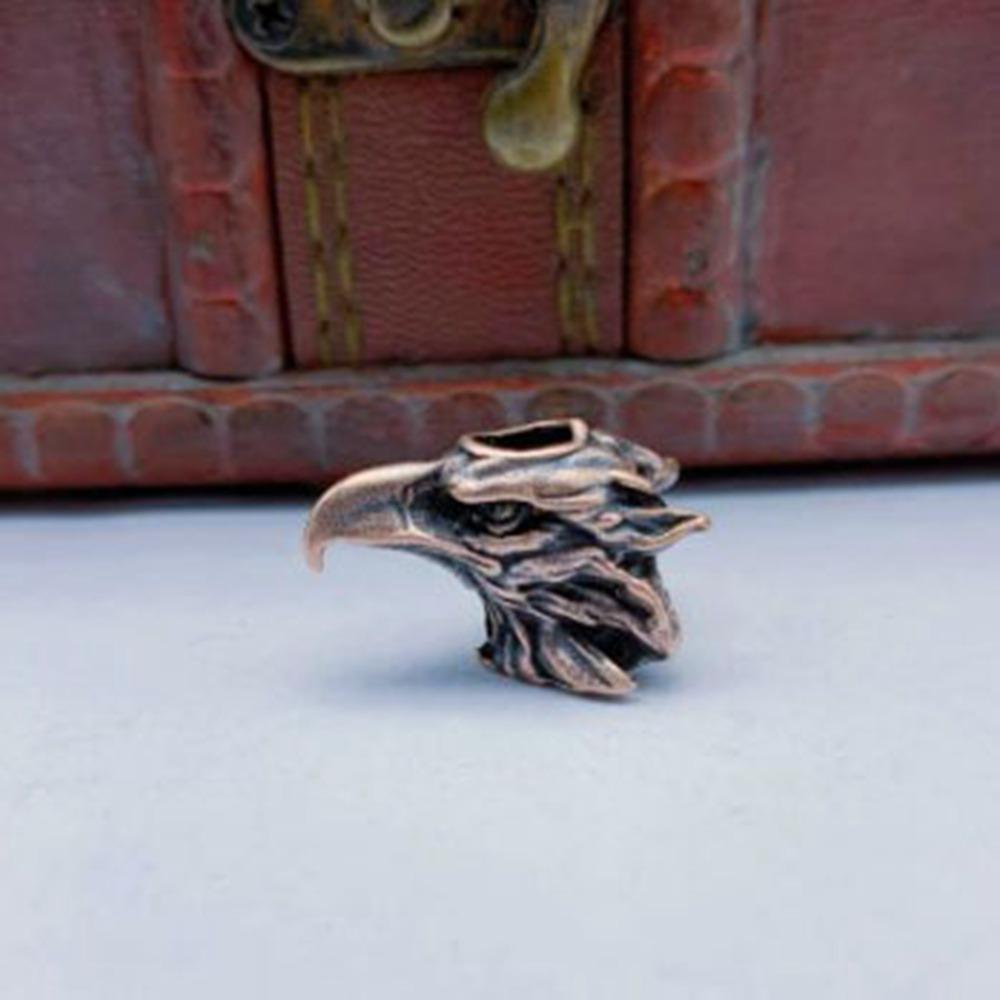 Handmade Eagle Head Octopus Head Charms Bracelet Lanyard Pendant EDC Outdoor Tool