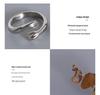 Marka French Double Hand Hug Open Ring - Titanium Steel Pinky/Index Finger Band A203