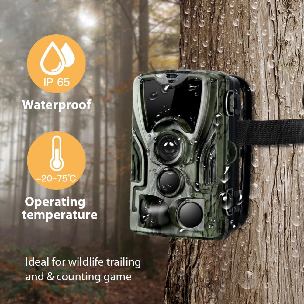 2025 Trail Hunting Camera With 5000Mah Lithium Battery 16MP HC801ALI 1080P IP65 Waterproof Night Version Photo Traps 0.3s Wild Surveillance
