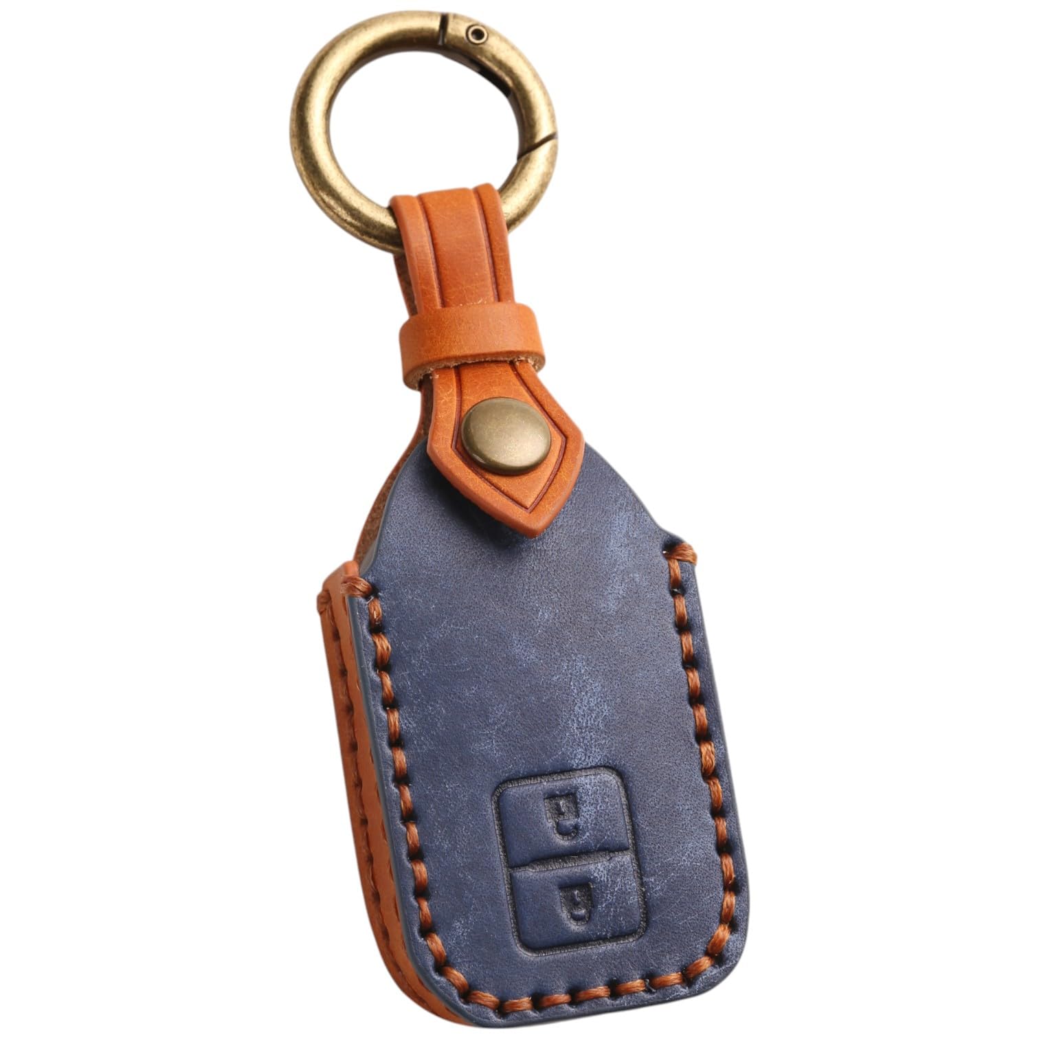 

Suzuki Key Cover for and New Custom Key and Genuine Tanned Smart Key Custom Leather Dark [smasol] Jimny, Nomad, Frontus, Spacia, Jimny, Case, XBEE,