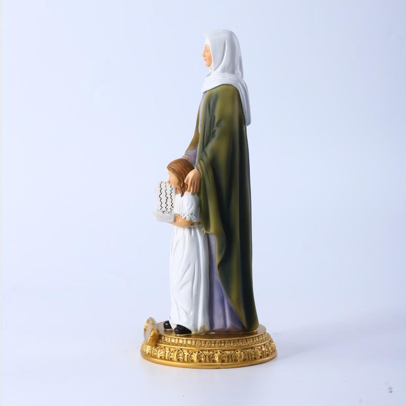 8 Zoll Heilige Anna mit Maria Religiöse Renaissance Figur Statue Wohndekoration Christliche Heilige Statue
