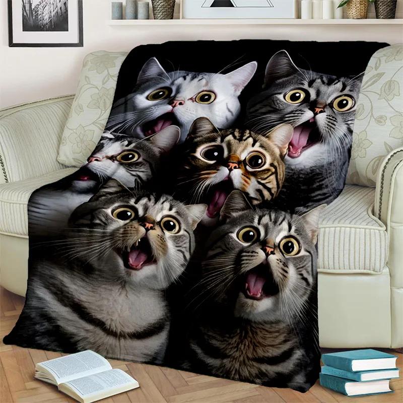 Милий ситцевий кіт, кіт Гарфілд, перський кіт, мультяшна ковдра Ragdoll, м’яка ковдра для домашньої спальні, ліжка, дивана, ковдри для дітей