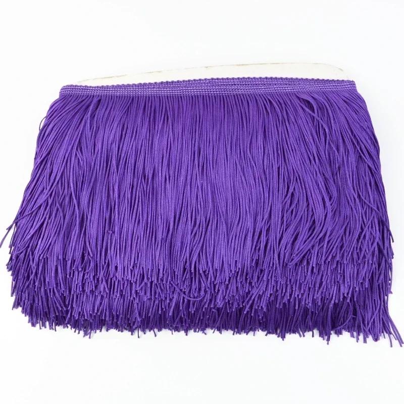 5M Meetee Polyester Tassel Fringes 10-30cm Lace Trim Ribbon for Dress Curtain Decorative Ribbons Fringe Fabric Sewing Accessory