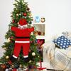 1.7M Velvet Santa Claus Wall Climbing Window Door for Christmas Santa Claus Hanging Window Decor Xmas Hanger Outdoor Decoration