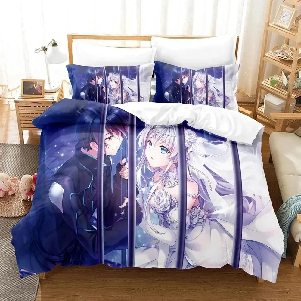 Comforter 3D Print Seirei Gensouki Anime Bedding Set 3D Printed Suitable For Bedroom Kids Home Textile
