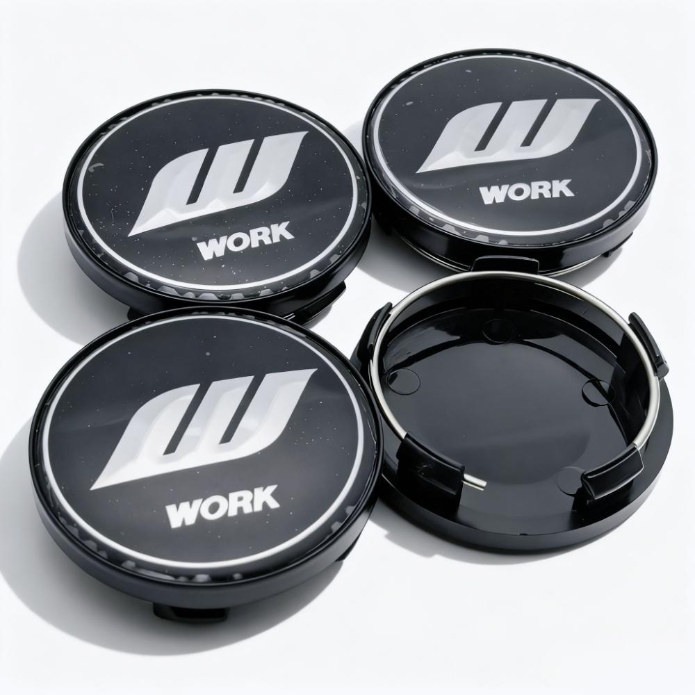 

4pcs JDM W Work Logo Emblem Badge Car Wheel Center Caps 58MM 54MM Wheels Hub Cap Rim Hubcaps Dust Cover Replace Car Accessories W Work Badge&4pcs T58 Wheel Caps