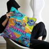 Cute Hello Sstitch Office Cushion Pillowcase Car Cushion CoverXCM Lumbar Pillowcase Sofa Pillowcover