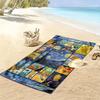 Van Gogh Painting Print Beach Towel, Large Soft Quick Dry Towel for Beach Camping Swimming