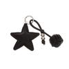  Pu Leather Star Keychain Five-Pointed Star Keyring Pendant Women Bag Charms Versatile Handbag Hanging Decoration