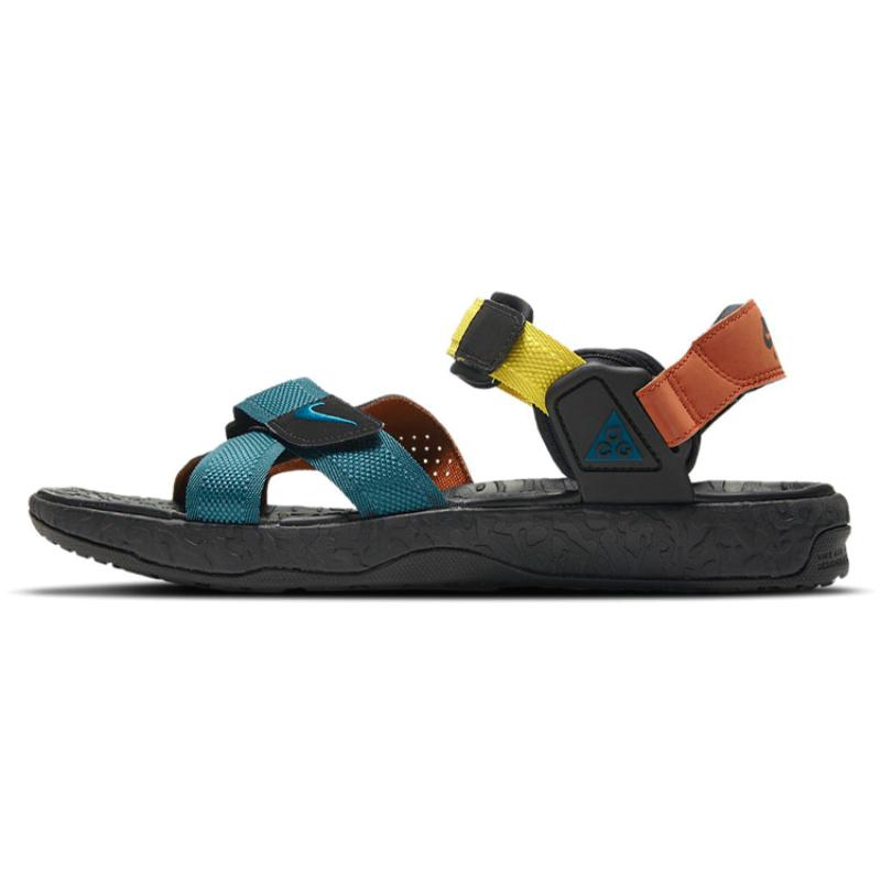 Nike Acg Air Deschutz Black Dark Teal Beach Sandals DC9093-300