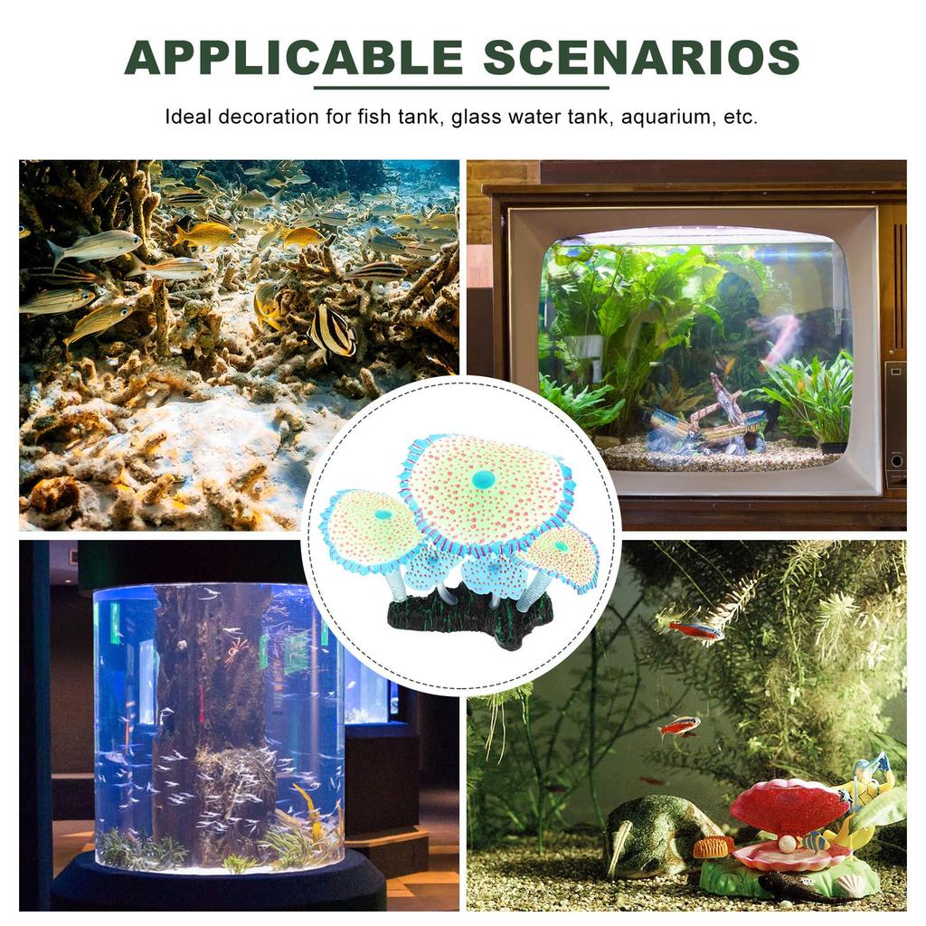 Aquarium Fake Coral Fish Tank Artificial Plant Decor Natural Style Aquatic Plant Adornment Aquarium Decor Fish Tank Decorations