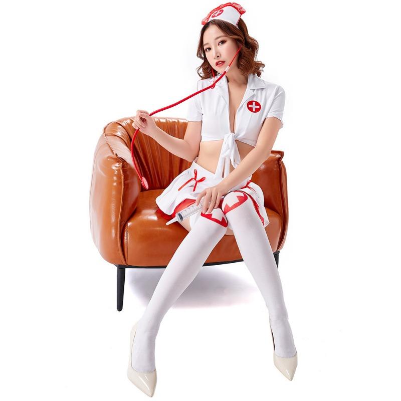 Sexy Night Uniform Seductive Doctor Dress Pajama Bunny Halloween Secretary Angel Nurse Dress