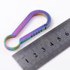 1Pc Titanium Alloy 5.9CM Buckle Hook Backpack Hook Clip Outdoor Keychain Climbing Carabiner