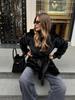 Women's Mid-Length Hooded Eco-Friendly Faux Mink Fur Coat with Belt