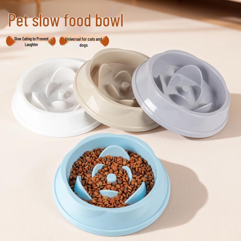 Anti-Choking Non-Slip Pet Feeding Bowl - Slow Feeder for Cats & Dogs